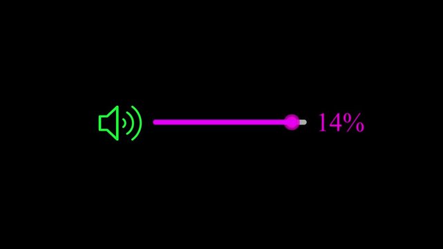 Animation of speaker volume with alpha channel, Speaker volume animation with transparent background.