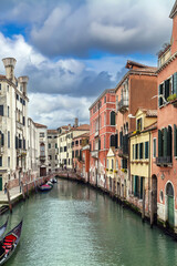 Cityscape with canal in Venice, Italy