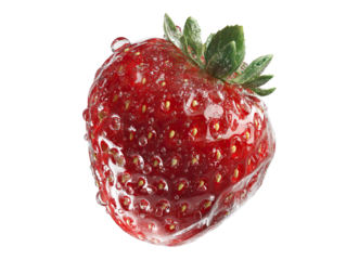 Hyper realistic strawberry ice