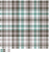 Teal and Brown Checkered Plaid Textile