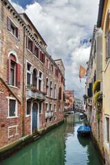 Cityscape with canal in Venice, Italy