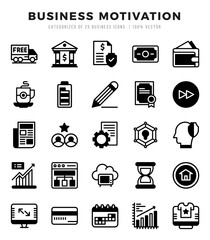 Business Motivation Icon Bundle 25 Icons for Websites and Apps