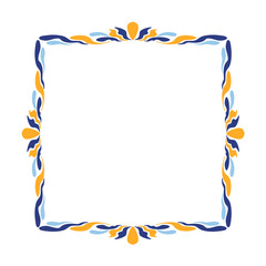 Colorful Decorative Border Frame. Vector Illustration