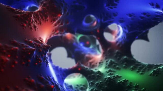 This captivating journey reveals the complex world of cellular structures, highlighting their interactions and functions. Vibrant colors showcase the science behind cellular biology.