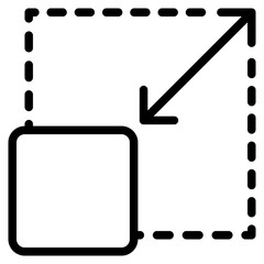 Reesize icon vector illustration