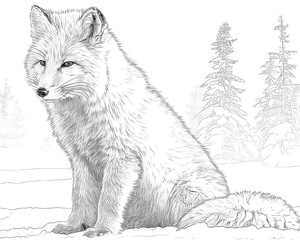 Arctic Fox sketch