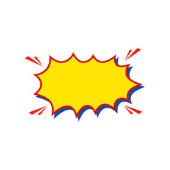 Comic Style Speech Bubble. Vector Illustration