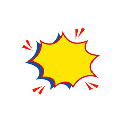 Comic Style Speech Bubble. Vector Illustration