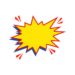 Comic Style Speech Bubble. Vector Illustration