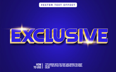 Editable exclusive gold text effect