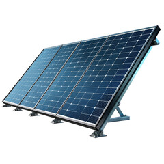 Self Cleaning Solar Panel System Using Eco Nanotech isolated on a transparent background. High quality PNG, commercial use.