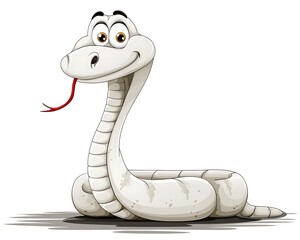 Fototapeta premium Cute cartoon snake (2)
