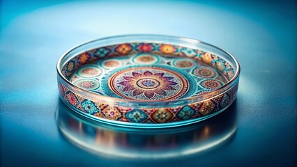 Minimalist Labor Day Science: Abstract Petri Dish Cultural Pattern