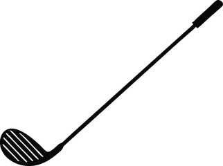 golf club bat silhouette vector illustration