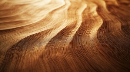 Obraz premium Wavy Brown Wood Texture Abstract Background Natural Pattern