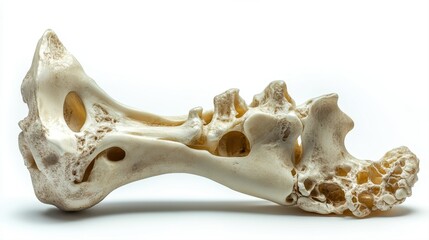 Anatomical Human Bone Structure Isolated on White Background for Medical and Educational Purposes