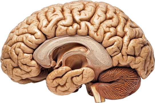 Human Brain Anatomy Cross-Section