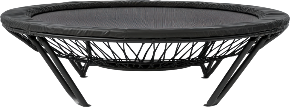 Modern Black Round Mini Trampoline