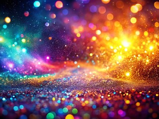 Shimmering Electric Glitter Website Header Background - Abstract Surreal Photography