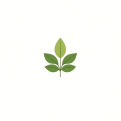 Fototapeta premium Leaf logo black and white