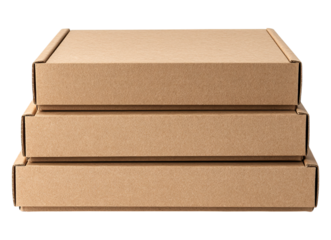 Pizza Boxes Cardboard Stack