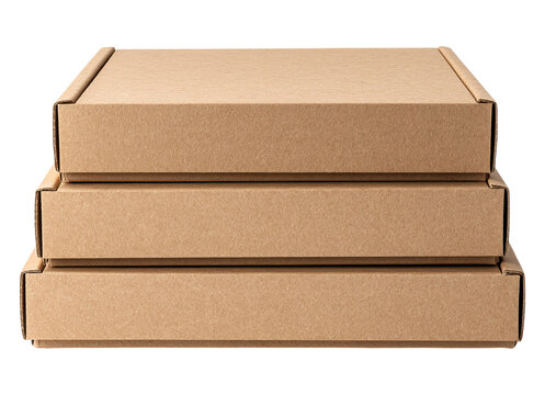 Pizza Boxes Cardboard Stack