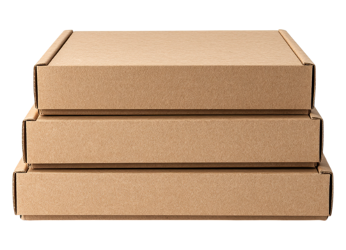 Pizza Boxes Cardboard Stack