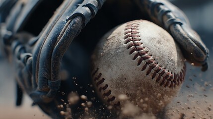 Baseball in mitt (1)