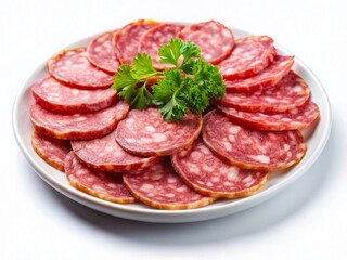 Surreal Salami Plate: Whimsical Food Photography for Cafe & Restaurant Menus
