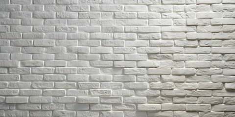 Obraz premium Surreal Whitewashed Brick Wall Texture: Minimalist Abstract Background