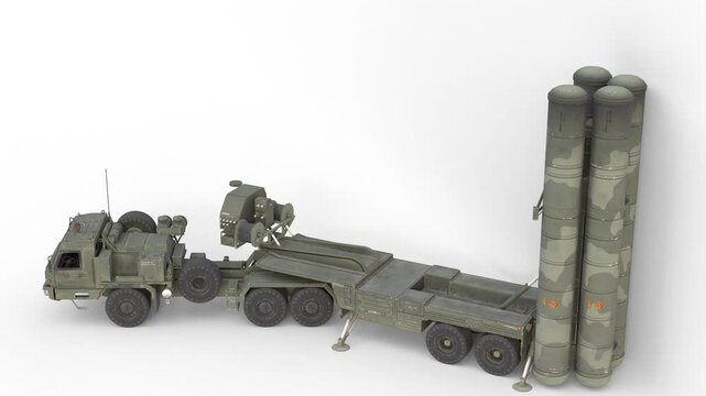 missile defence system 3d animation