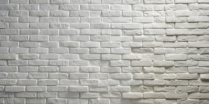 Fototapeta Surreal Whitewashed Brick Wall Texture: Minimalist Abstract Background