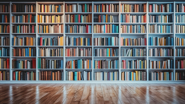 The modern white ash wood bookshelf is filled with books and office supplies, creating a neat space.