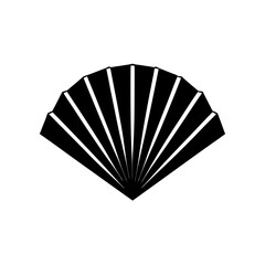 paper fan  a folded paper fan in pastel or pattern.svg