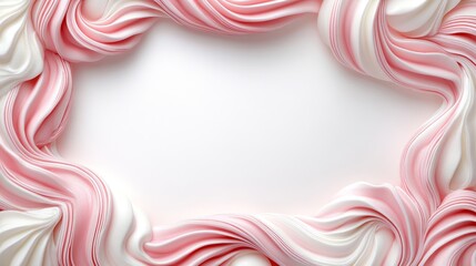 Fototapeta premium Delightful marshmallow dessert confectionery sweet treats showcase gourmet food presentation vibrant pink swirls