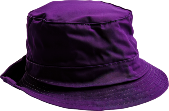 Purple Bucket Hat Fashion Accessory