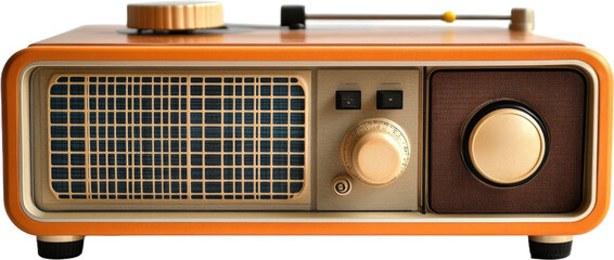 Retro Orange and Brown Radio