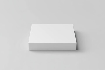 Blank white square box on a neutral background.  A simple, minimalist product display