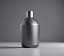 Subtle shadowing enhances product on a sophisticated gray background,  elegant,  soft light,  branding