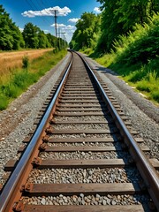 Obraz premium railway in the countryside