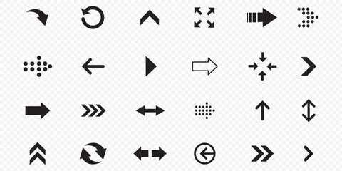 Arrows big black set icons, arrow icon, modern simple arrows, arrow vector collection . Different cursor arrow direction symbols, Arrows set, Arrow icon, Arrow black colored.