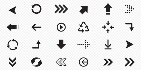 Arrows big black set icons, arrow icon, modern simple arrows, arrow vector collection . Different cursor arrow direction symbols, Arrows set, Arrow icon, Arrow black colored.