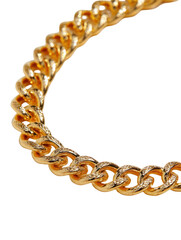 Obraz premium Gold Chain Necklace with Heart-Shaped Locket for Women Isolated on Transparent Background