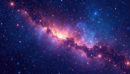 Celestial illustration of a constellation, stars, and cosmic dust , cosmos, stars, dreamy