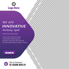 Modern business social media post design template