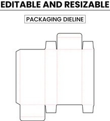  Box Packaging Die Cut Template 