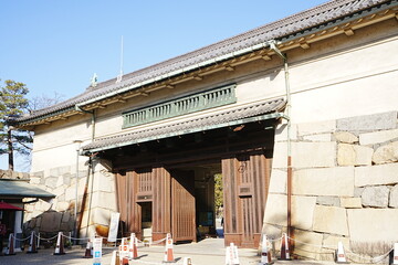 Gate of Nagoya-jo Castle in Aichi, Japan - 日本 愛知 名古屋城 正門 榎多御門