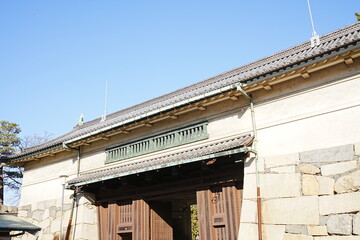 Gate of Nagoya-jo Castle in Aichi, Japan - 日本 愛知 名古屋城 正門 榎多御門