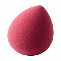 realistic smooth makeup sponge for blending cosmetics in different colour style isolated on transparent background