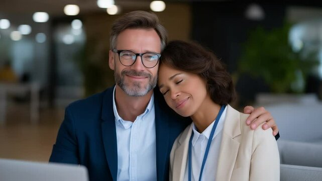Discover empathetic counseling techniques to enhance employee management skills in this insightful stock video.